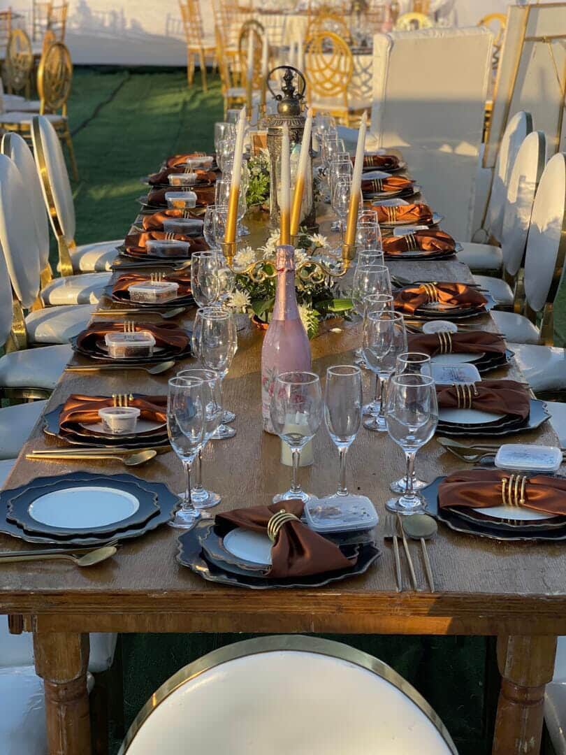 Birthdays — Copper Napkins & Candelabra