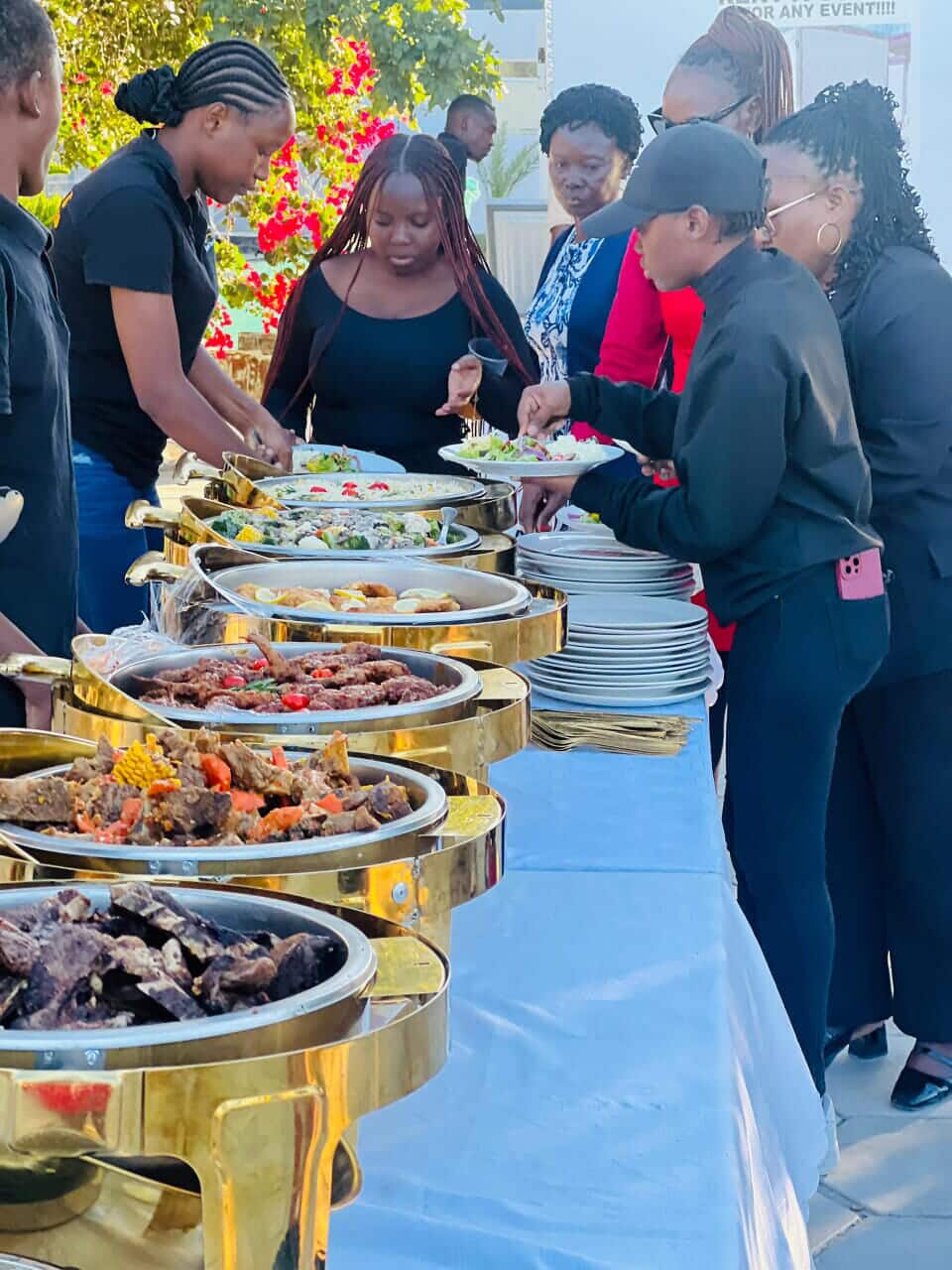Gold Chafing Buffet