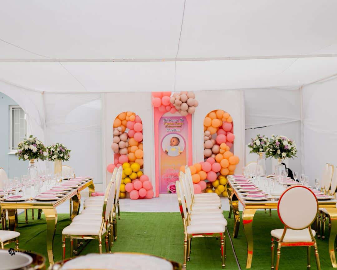 Baptism — Pastel Balloon Arch